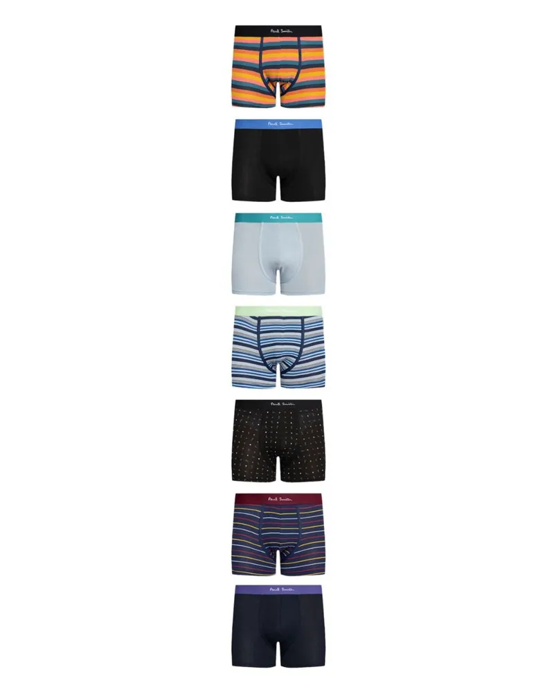 Paul Smith 7er-Set Boxershorts mit Logo-Bund Schwarz