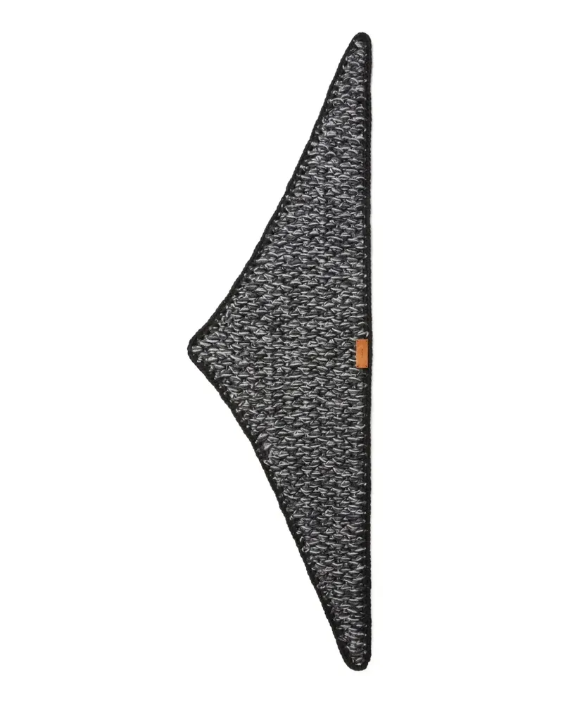 Alanui Gestrickter Wollschal - Schwarz Schwarz