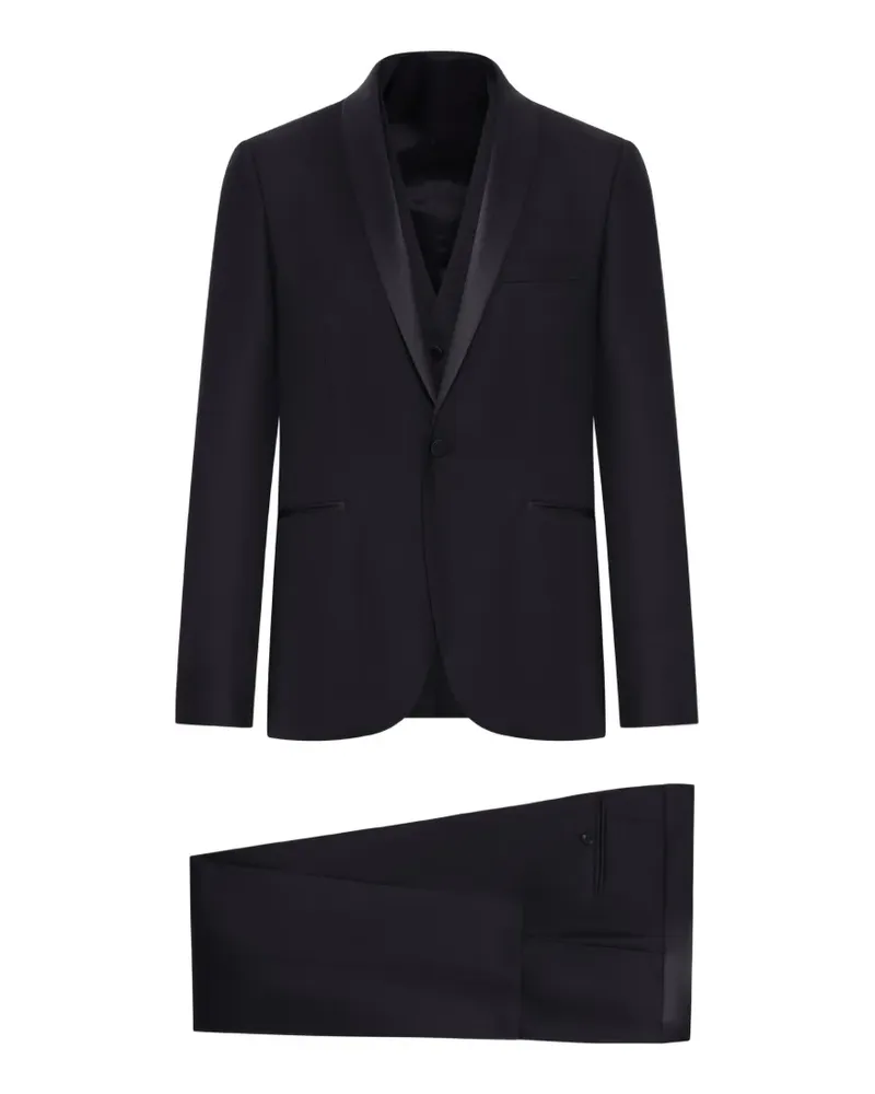 Tagliatore shawl-lapel wool tuxedo - Schwarz Schwarz
