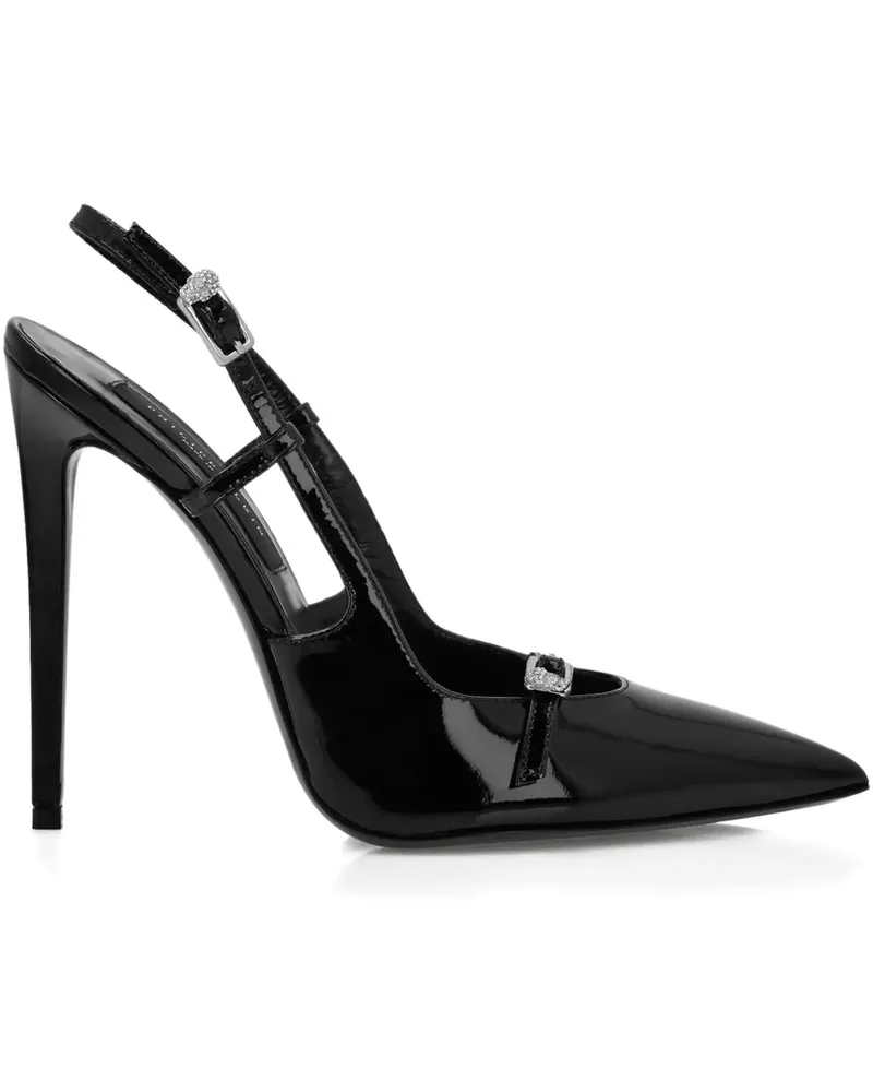 Philipp Plein Spitze Slingback-Pumps - Schwarz Schwarz