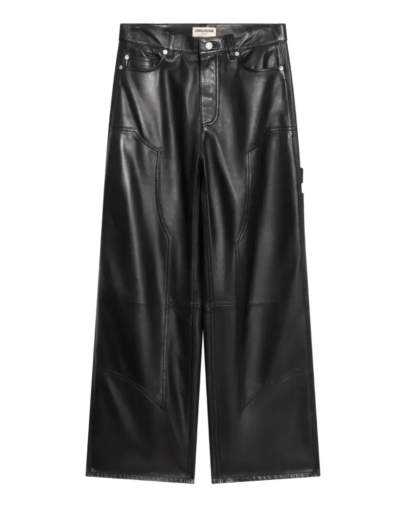 Zadig & Voltaire Perya Lederhose - Schwarz Schwarz