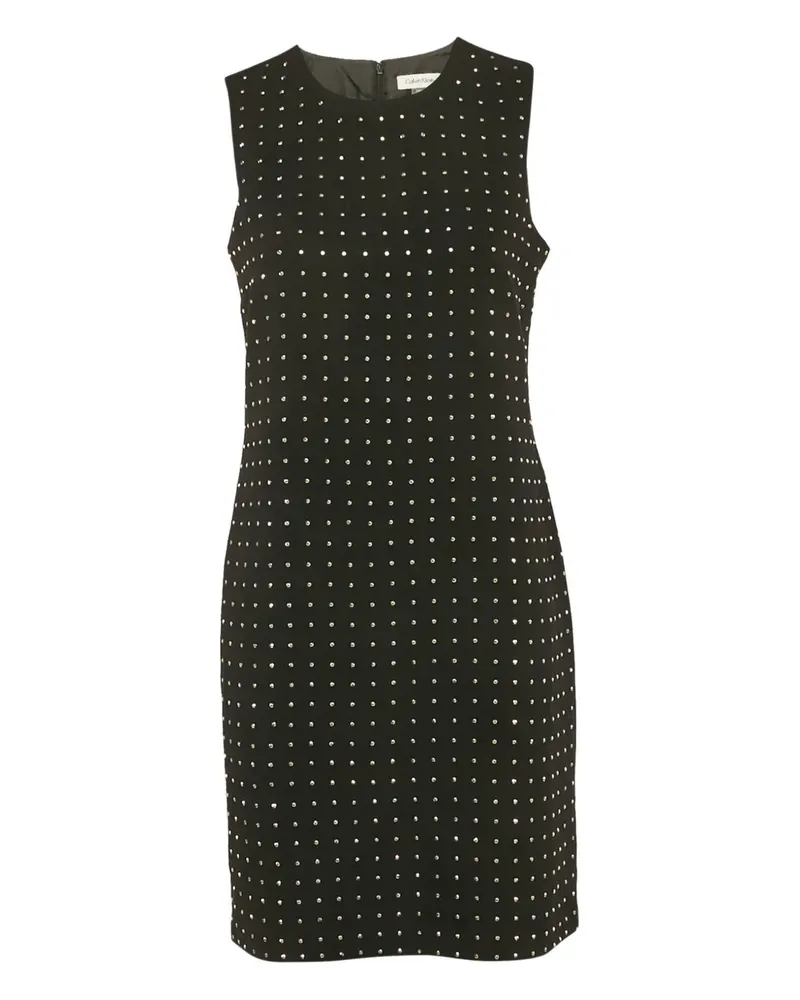 Calvin Klein sleeveless studded dress - Schwarz Schwarz