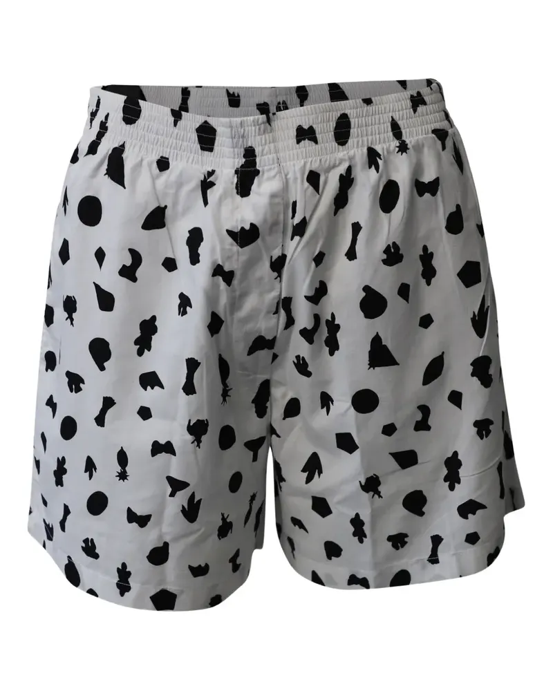 Maison Margiela printed shorts - Weiß Weiß
