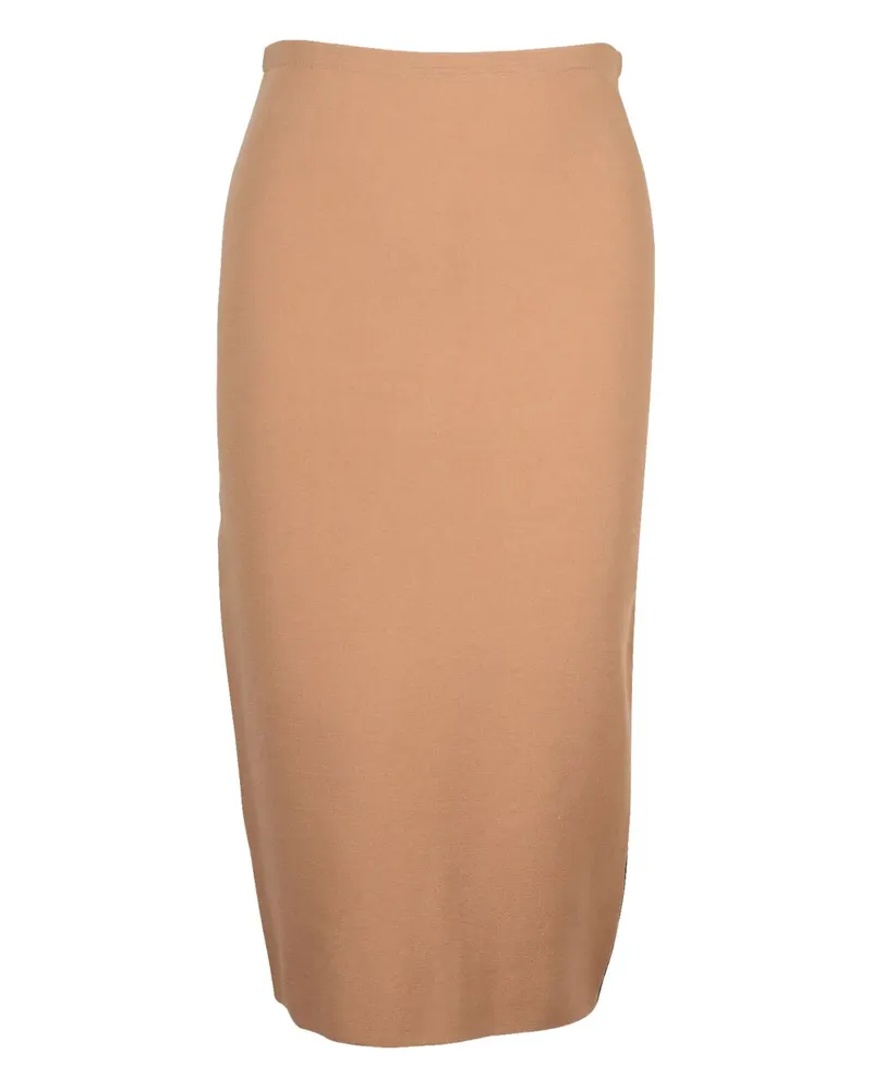 Diane von Furstenberg two-toned knitted pencil skirt - Nude Nude