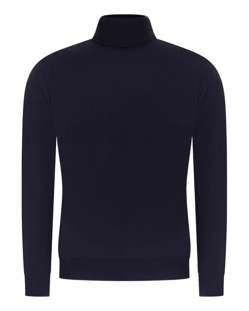 Customer Lovers roll-neck fine-knit sweater - Blau Blau