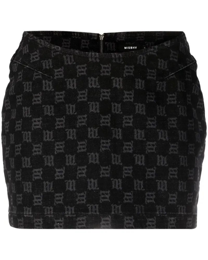MISBHV Minirock mit Muster - Schwarz Schwarz
