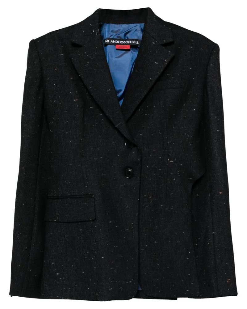 Andersson Bell Harness-Jacke mit Cut-Out - Schwarz Schwarz