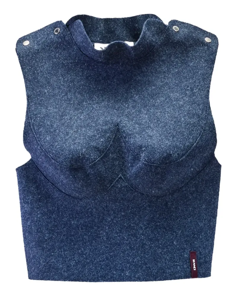 SUNNEI Armatura Oberteil mit Druckknöpfen - Blau Blau