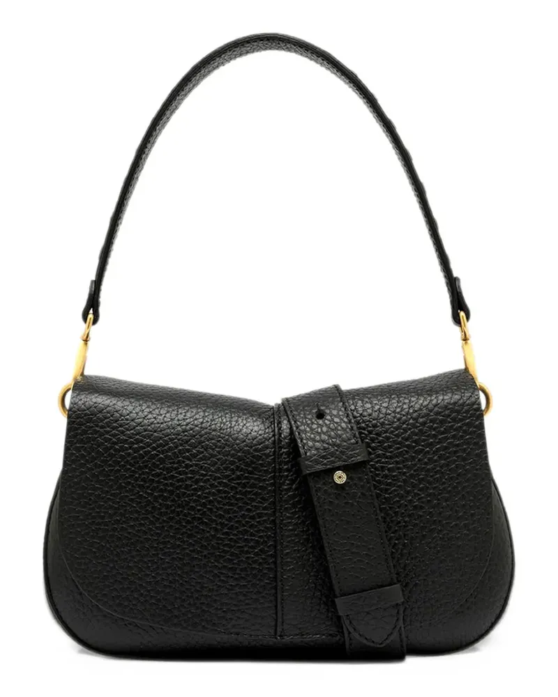 Gianni Chiarini Helena Round grained-leather tote bag - Schwarz Schwarz