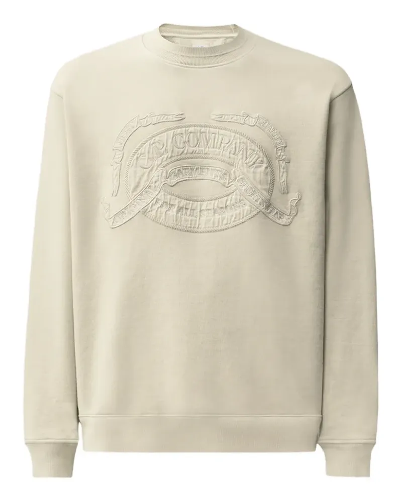 C.P. Company Sweatshirt mit Logo-Stickerei - Nude Nude