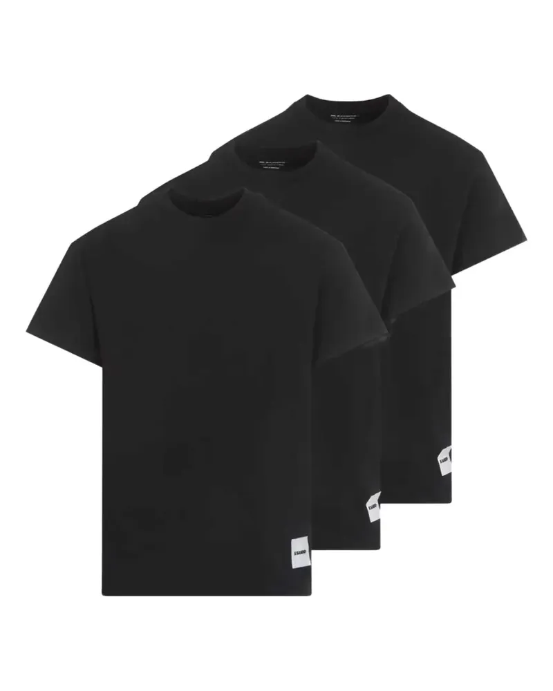 Jil Sander Kurzärmelige T-Shirts (3er-Set) - Schwarz Schwarz