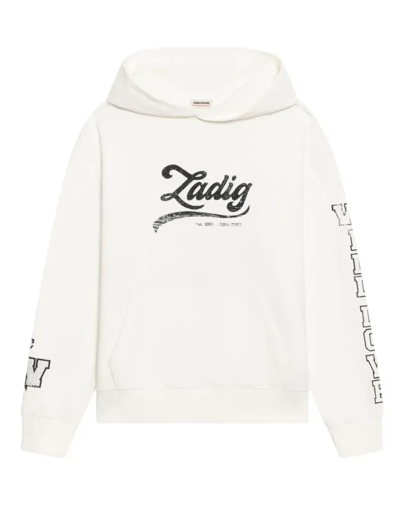 Zadig & Voltaire Hoodie mit grafischem Print - Weiß Weiß