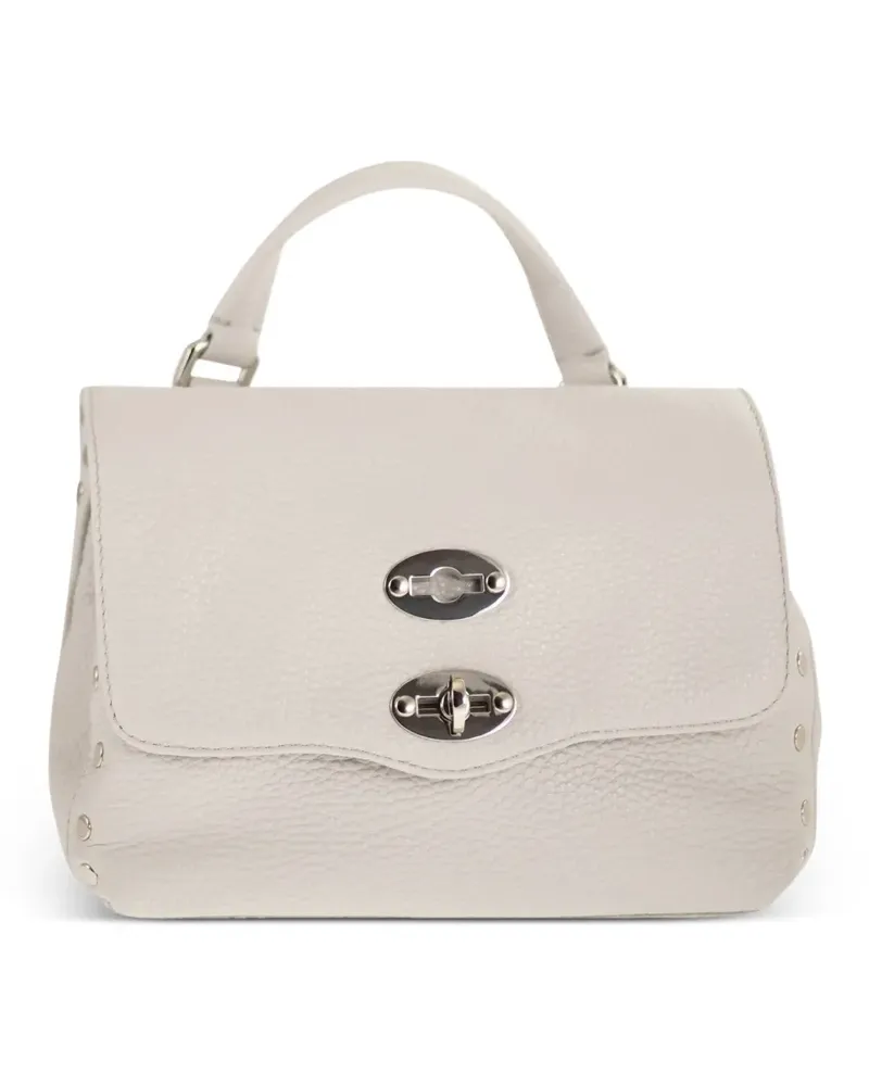 Zanellato Postina grained leather tote bag - Weiß Weiß