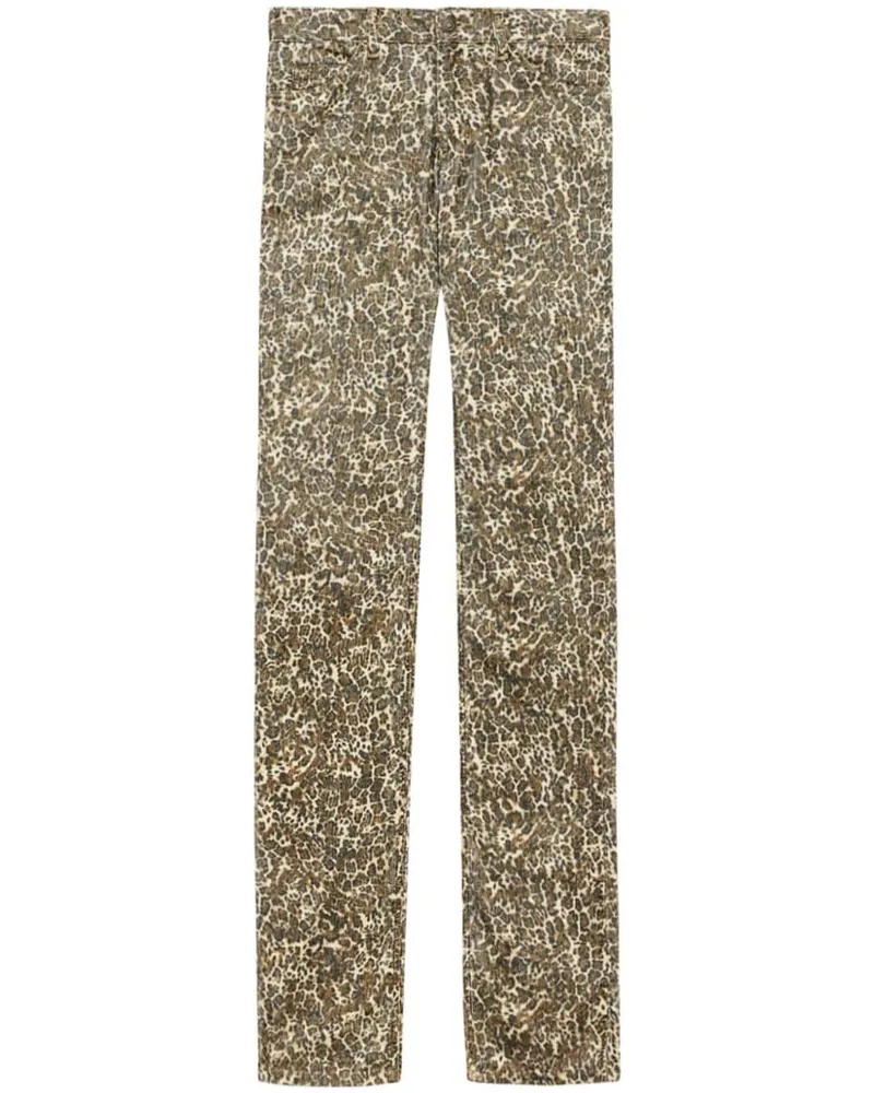 Isabel Marant Gerade Ferni Hose - Braun Braun