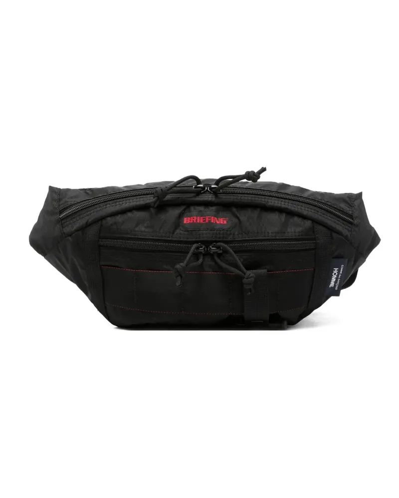 Comme des Garçons x Briefing zip-fastening messenger bag - Schwarz Schwarz