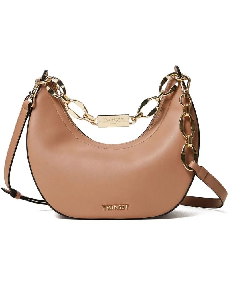 Twin-Set Miss  Schultertasche - Braun Braun