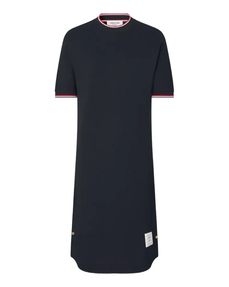 Thom Browne pique dolman mini T-shirt dress - Blau Blau