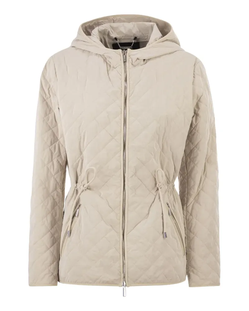 MOORER hooded quilted jacket - Nude Nude