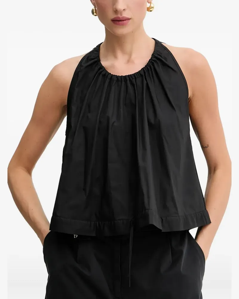 Pinko Gerafftes Top - Schwarz Schwarz