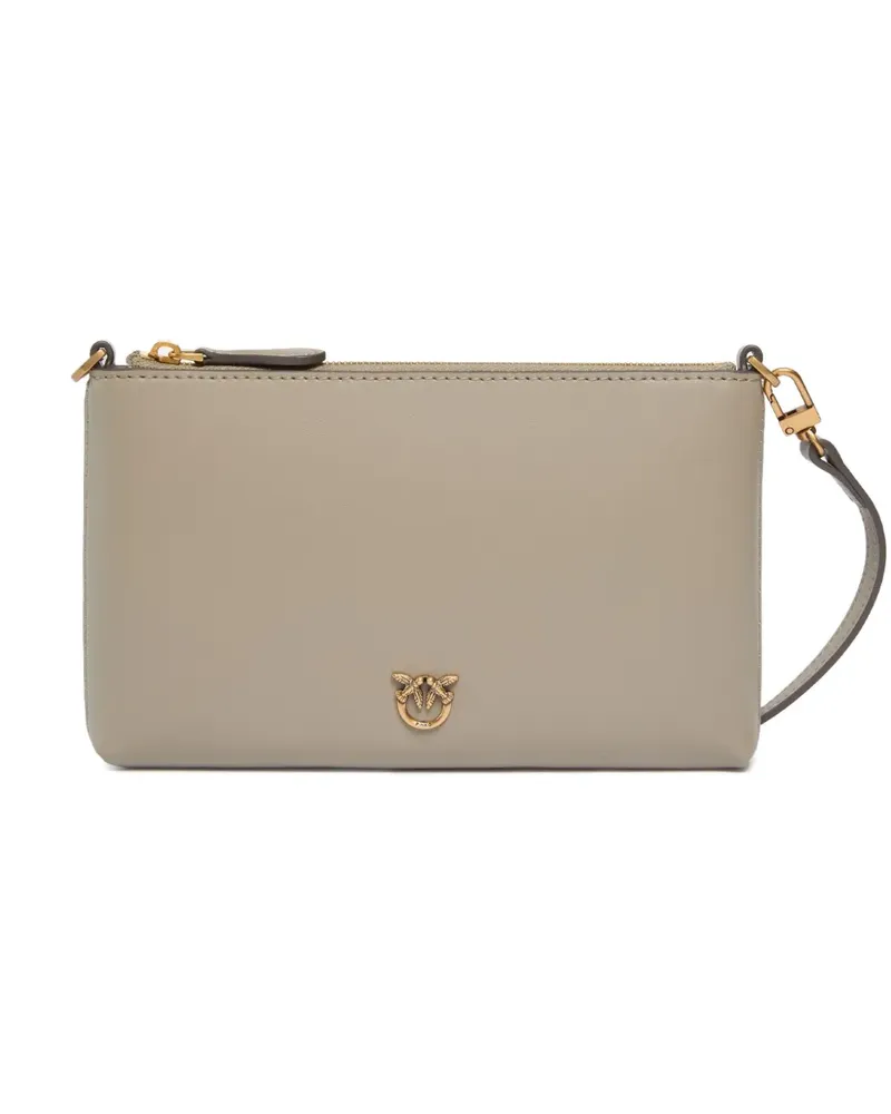 Pinko Mini Clutch mit Reißverschluss - Nude Nude
