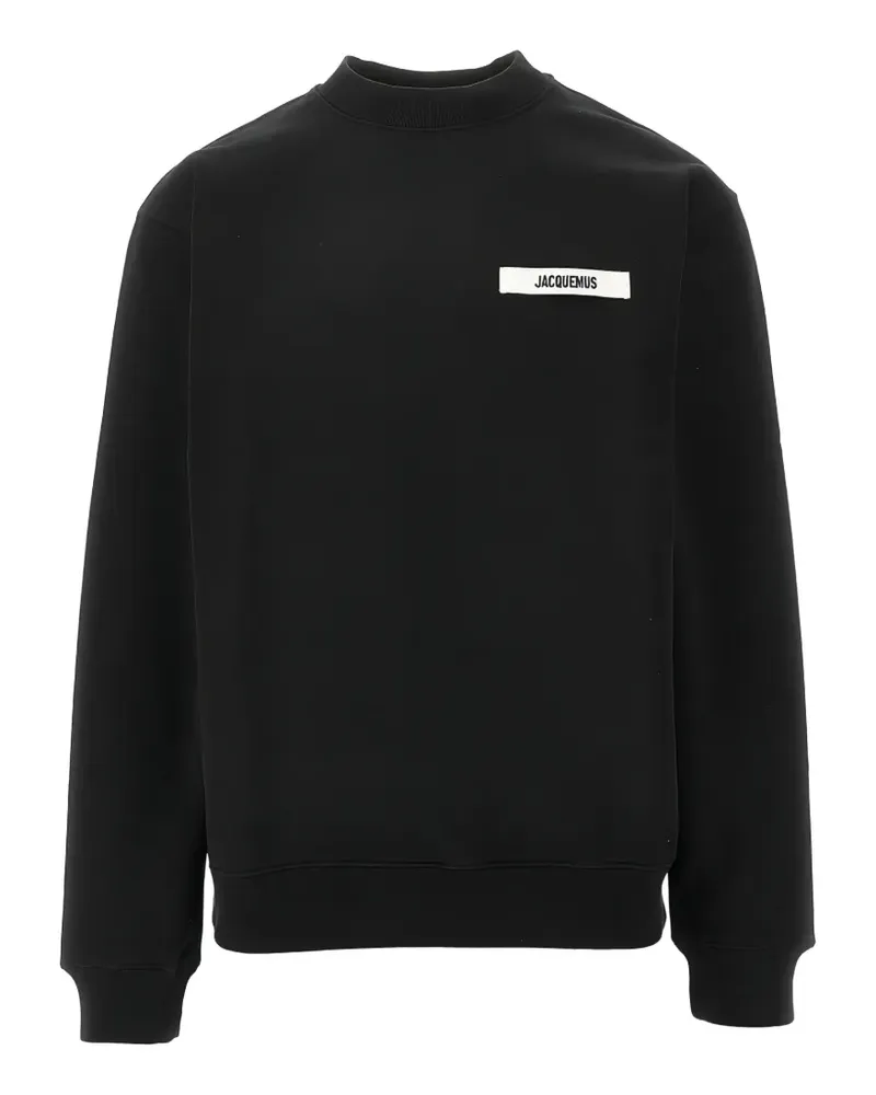 Jacquemus Gros Pullover mit Logo-Patch - Schwarz Schwarz