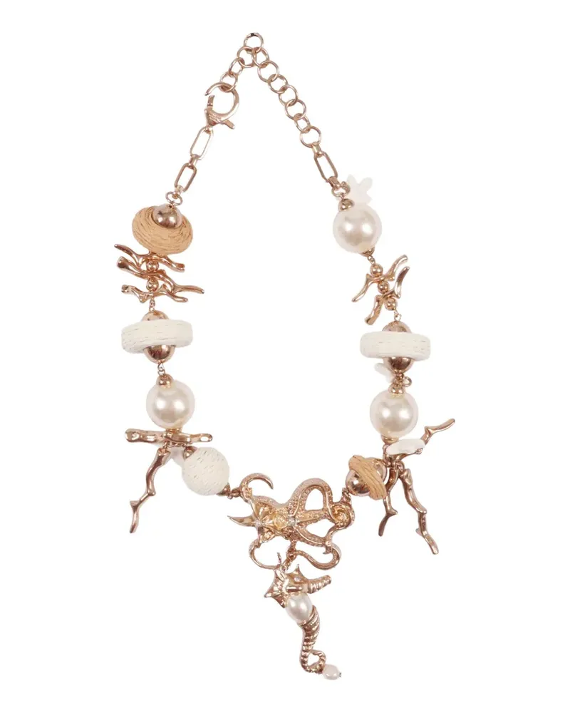 Max Mara sea-embellishement necklace - Rosa Rosa