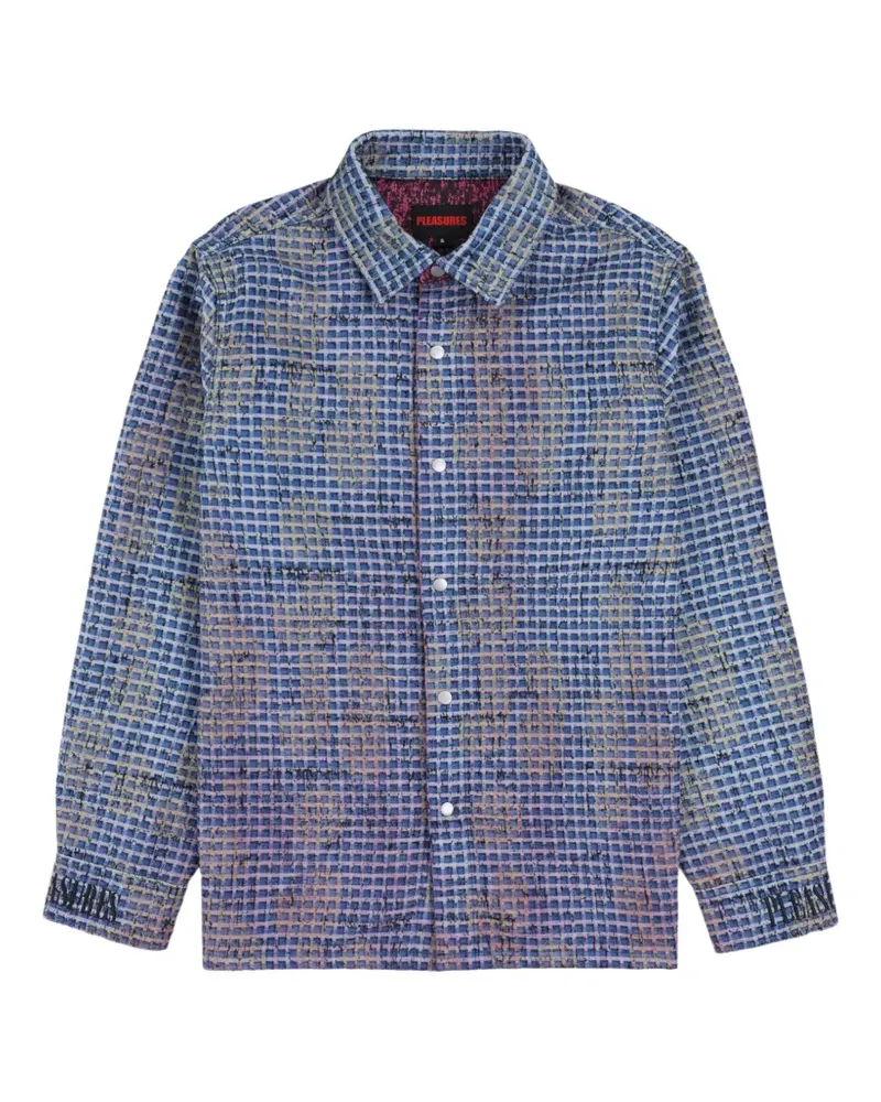 PLEASURES Wendbare Operator Hemdjacke - Blau Blau