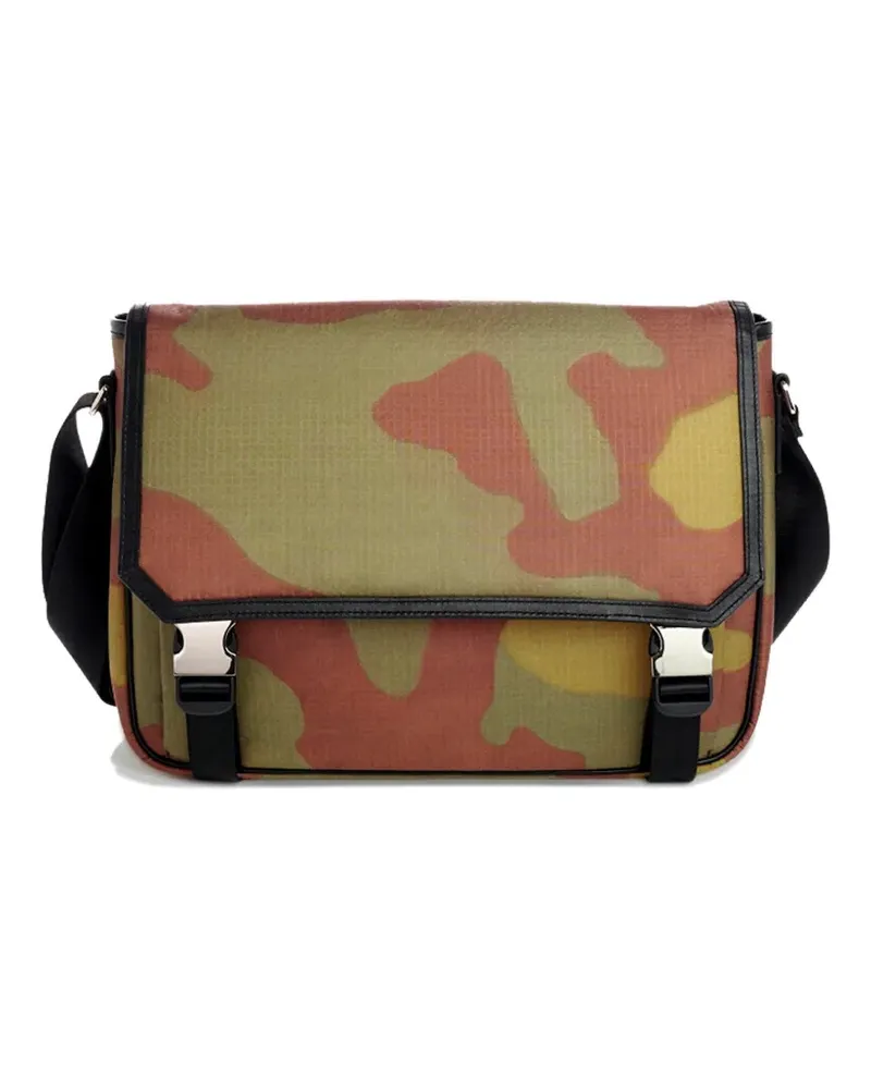 Ports V camouflage-print buckle-fastening messenger bag - Grün Grün