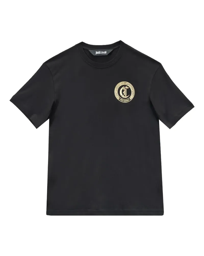 Just Cavalli T-Shirt mit Logo-Print - Schwarz Schwarz