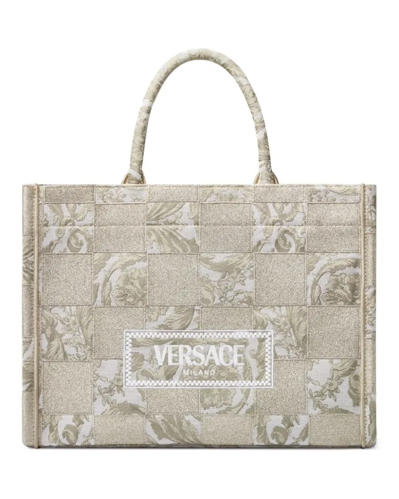 Versace Athena Handtasche mit Barocco-Jacquardmuster - Nude Nude