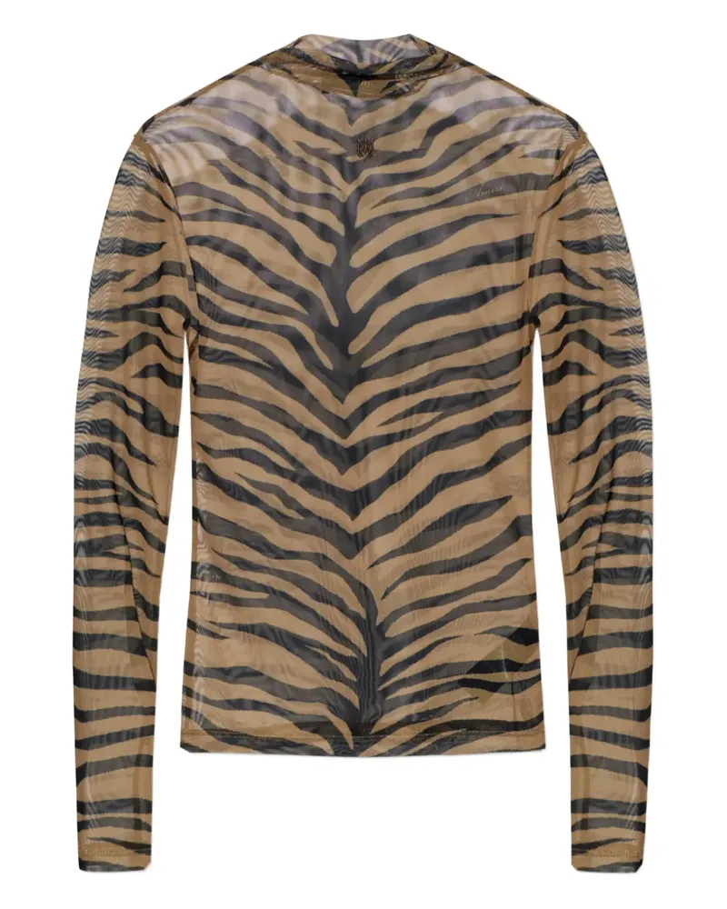 Amiri zebra-print top - Nude Nude