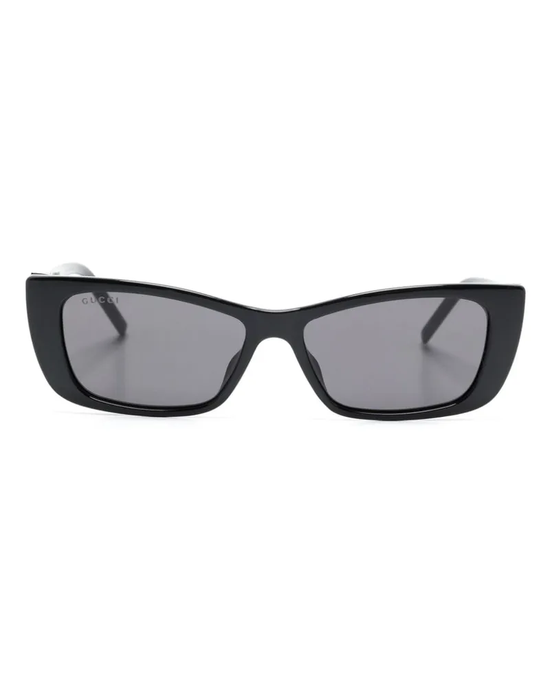 Gucci Cat-Eye-Sonnenbrille mit G - Schwarz Schwarz