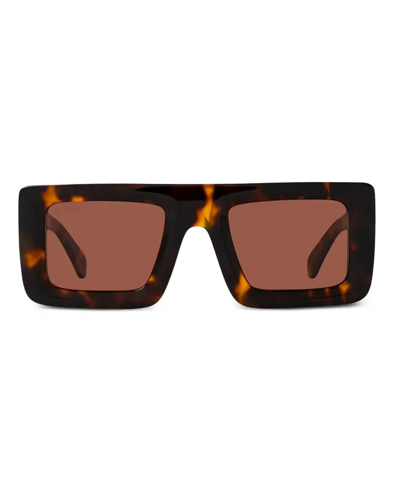 OFF-WHITE Eckige Leonard Sonnenbrille - Braun Braun
