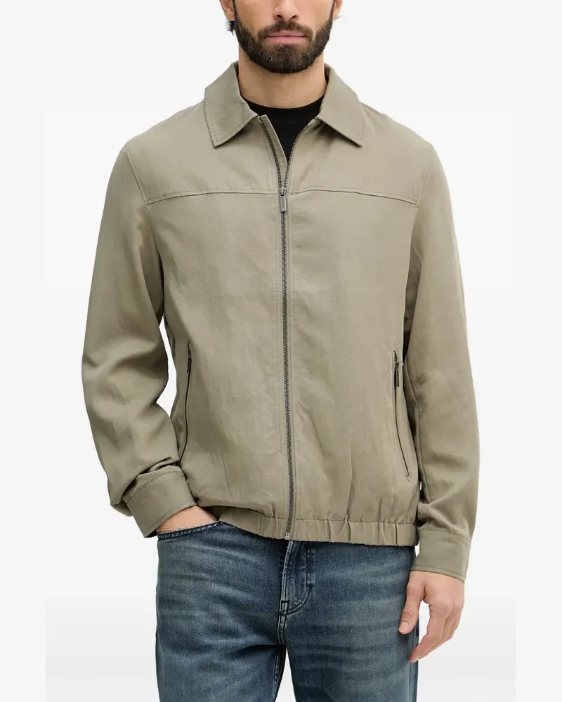 Guess zip-up collared jacket - Grün Grün