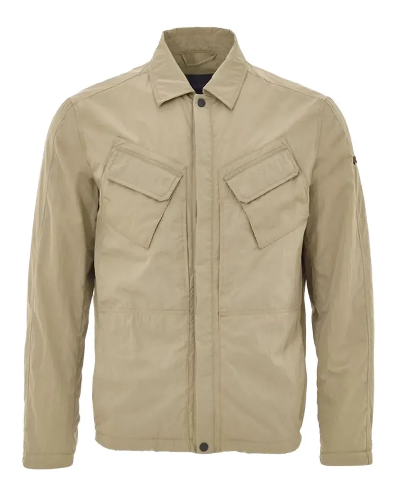 Paul & Shark logo-patch flap-pocket jacket - Nude Nude
