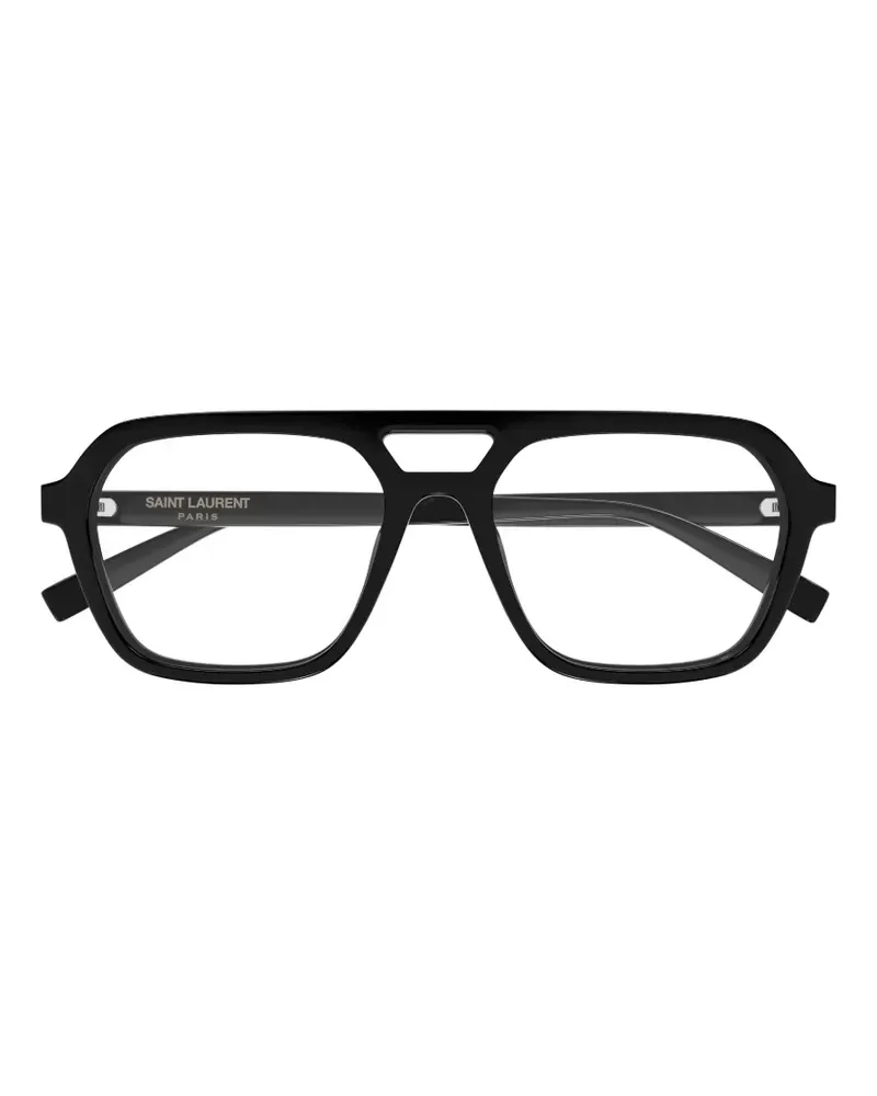 Saint Laurent Klassische Pilotenbrille - Schwarz Schwarz