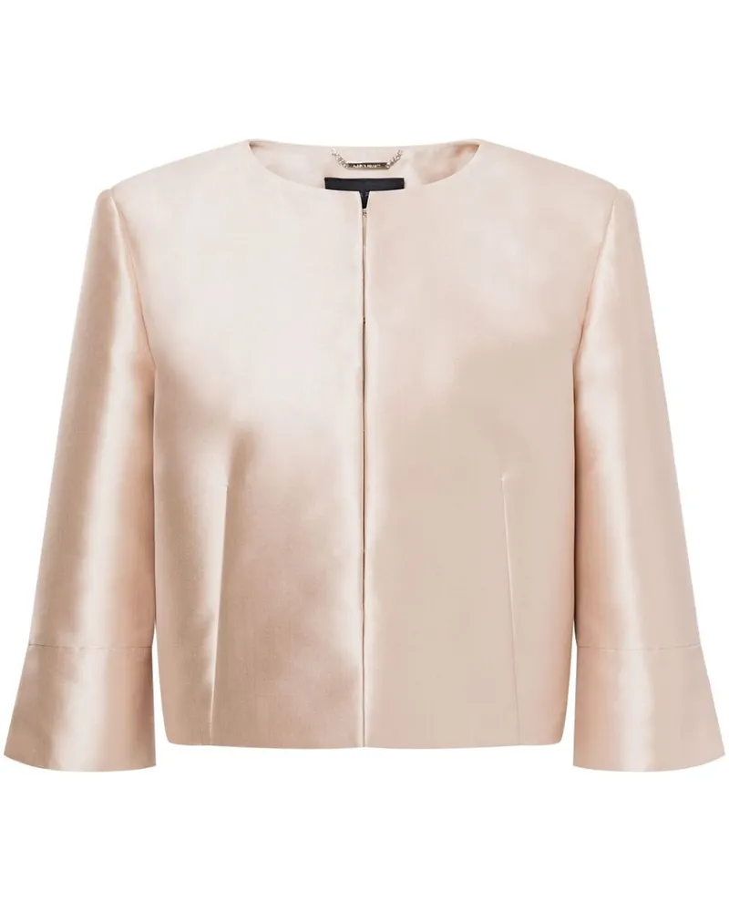 Alberta Ferretti Jacke in Satinoptik - Nude Nude
