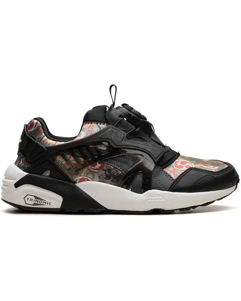 Puma x Atmos x Three Tides Tattoo Disc Blaze Sneakers - Schwarz Schwarz
