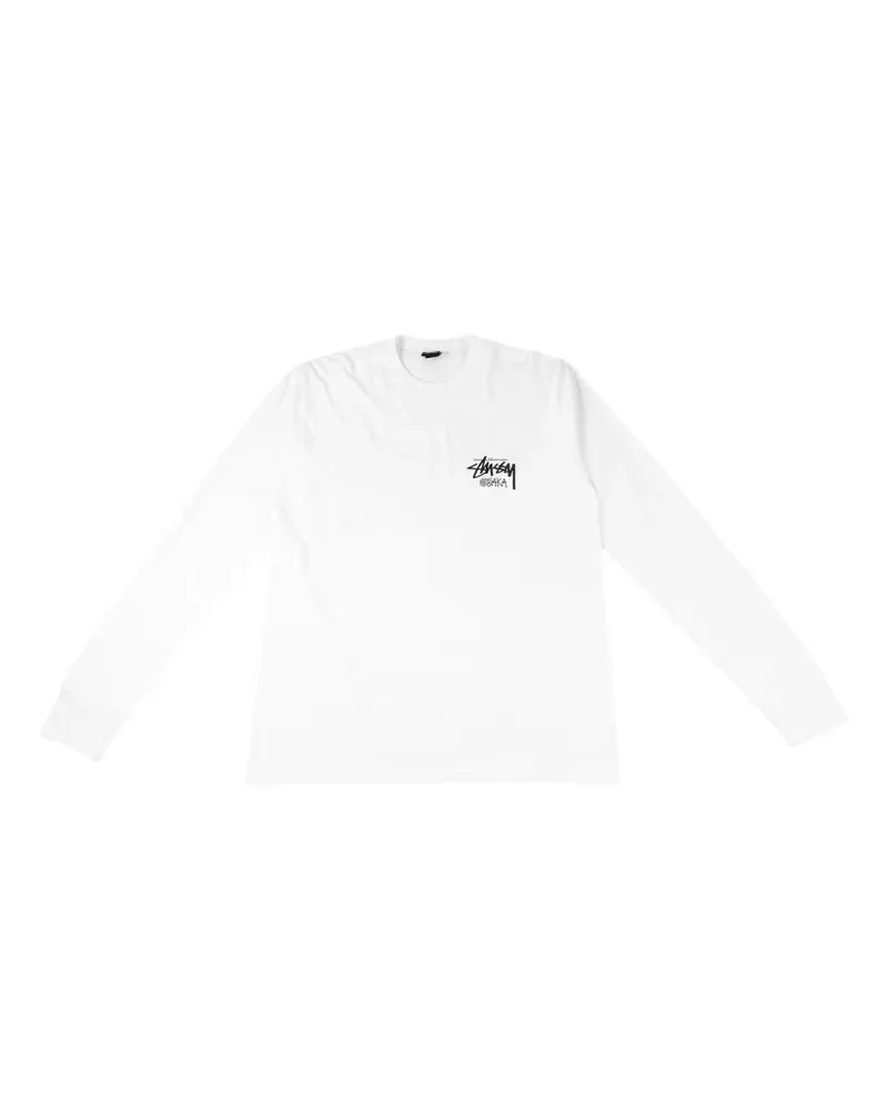 Stüssy Osaka long-sleeve white T-shirt - Weiß Weiß