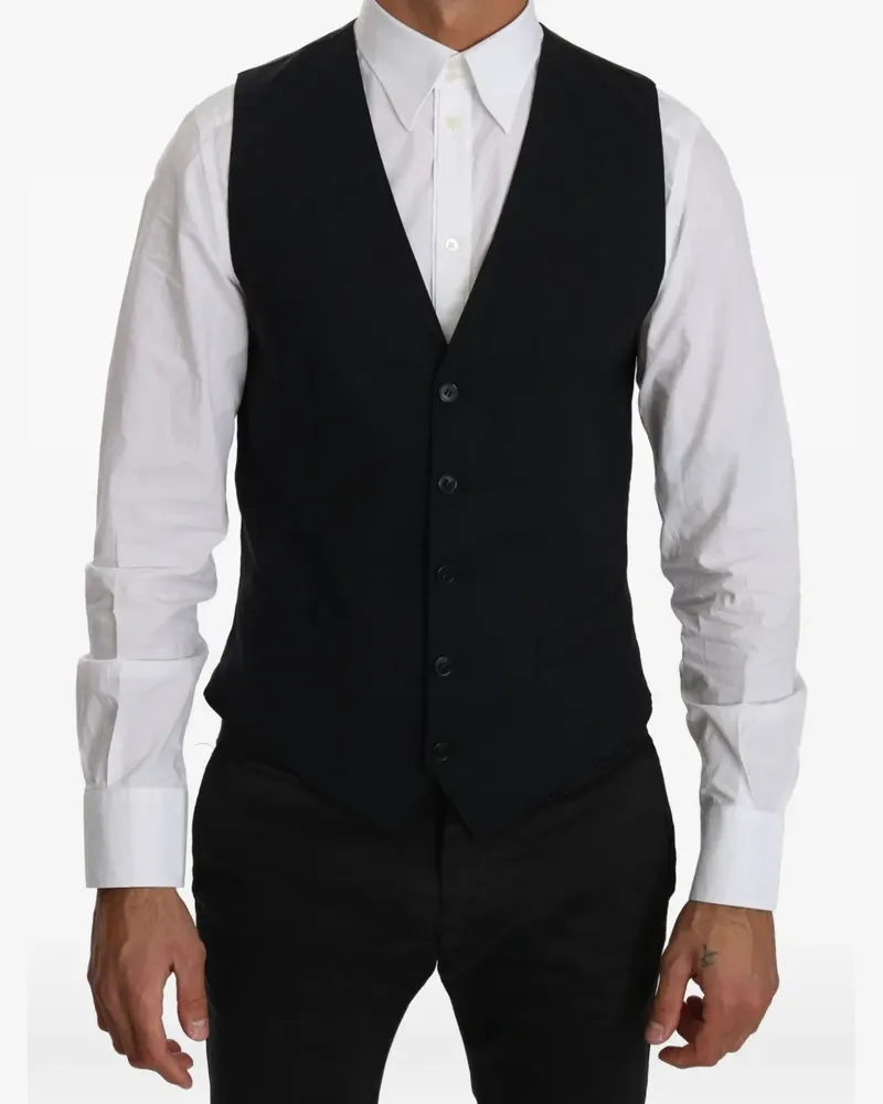 Dolce & Gabbana button-up waistcoat - Blau Blau