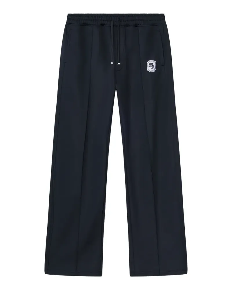 Amiri logo-patch straight trousers - Schwarz Schwarz