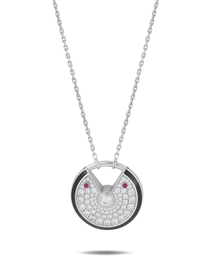 Cartier Amulette de  diamond necklace - Silber Silber