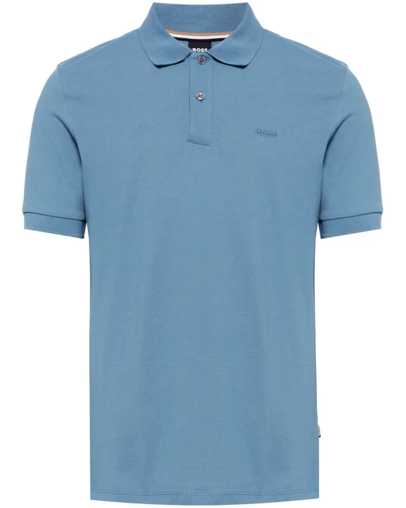 HUGO BOSS Klassisches Poloshirt Blau