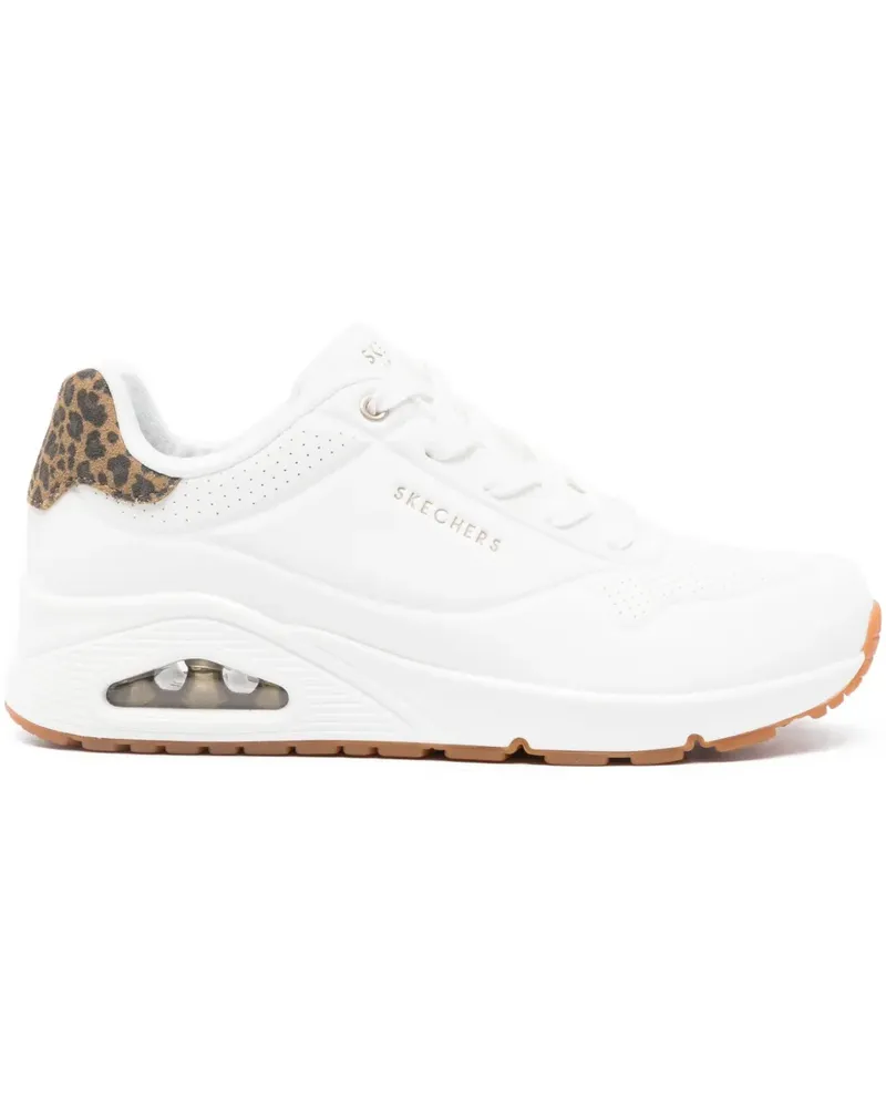 Skechers Sneakers mit Leoparden-Print - Weiß Weiß