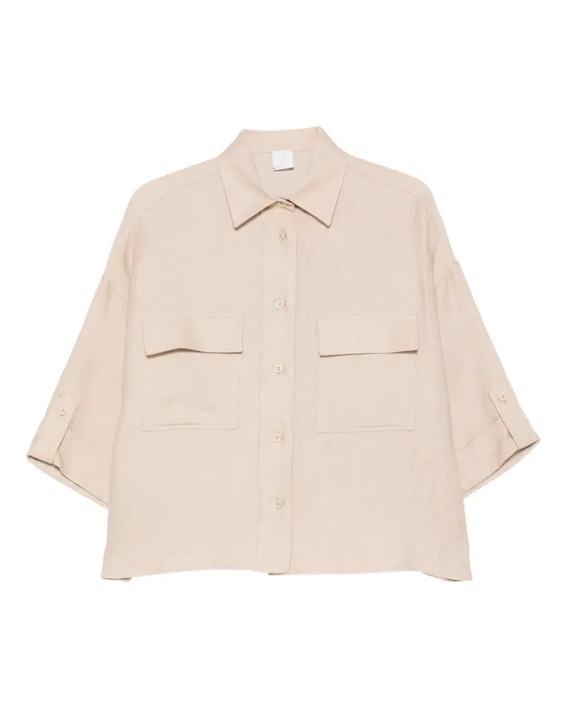 Eleventy flap-pocket shirt - Nude Nude