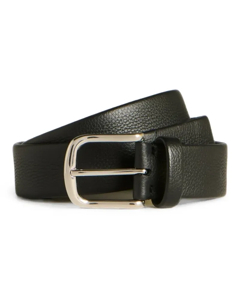 Kiton Gürtel aus gekörntem Leder - Schwarz Schwarz