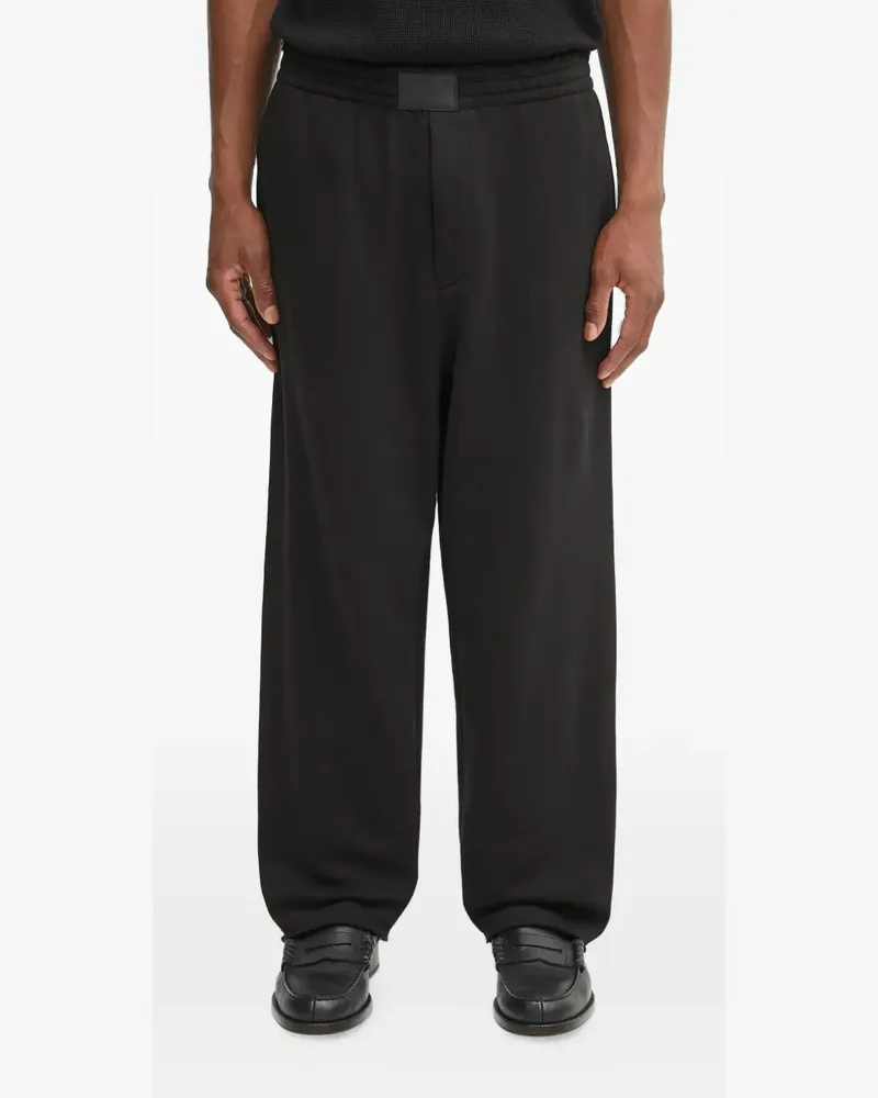 Helmut Lang Jogginghose mit Logo-Patch - Schwarz Schwarz