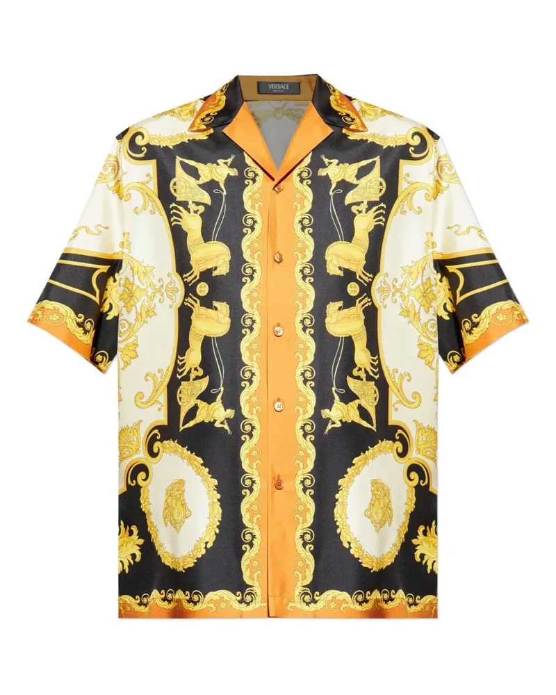 Versace Coral Theatre silk shirt - Schwarz Schwarz