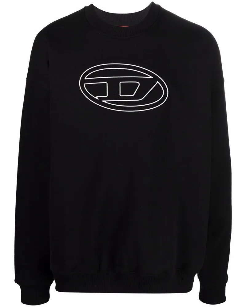 Diesel S-Mart-Bigoval Sweatshirt Schwarz