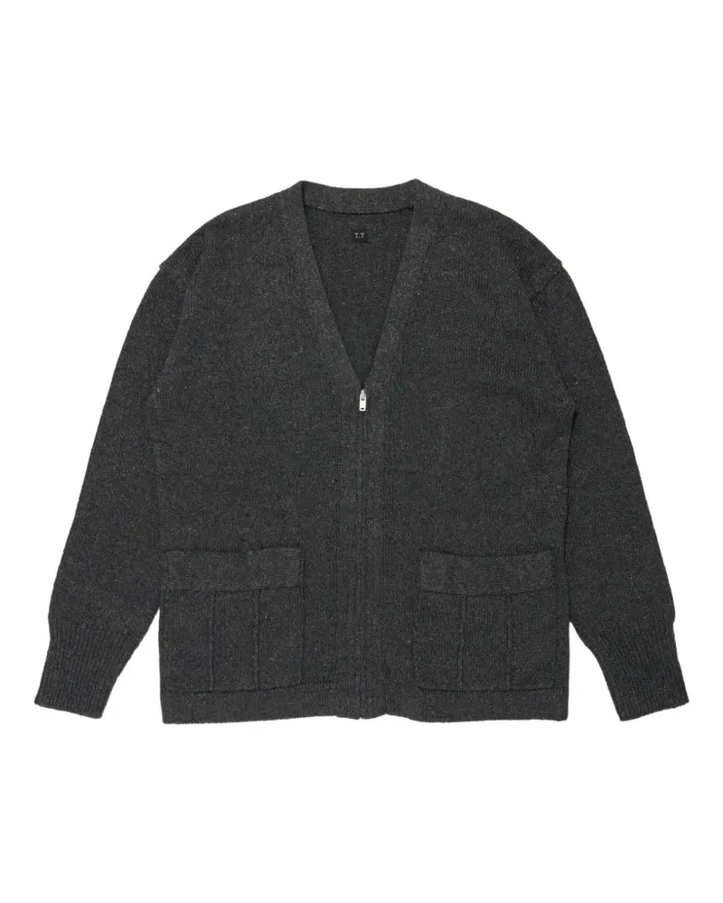 Taiga Takahashi Lot. 530 Cardigan mit Reißverschluss - Grau Grau